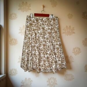 Liz Claiborne vintage, 90’s neutral SZ 6 100% breathable cotton,cottage core